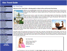 Tablet Screenshot of kievtravelguide.com
